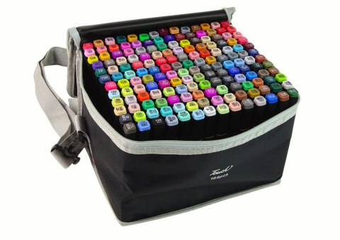 Zestaw Markerów Dwustronnych W Torbie 168 Sztuk LEAN