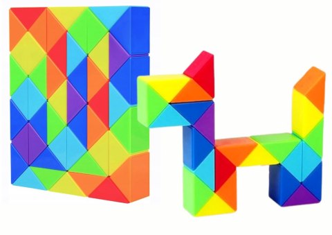 Gra Logiczna Magiczna Kostka Do Układania Wąż LEAN TOYS Gra Logiczna Magiczna Kostka Do Układania Wąż LEAN TOYS