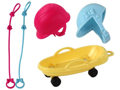 Lalka Dla Dzieci Anlily Łyżwy Pies Sporty Zimowe LEAN Toys