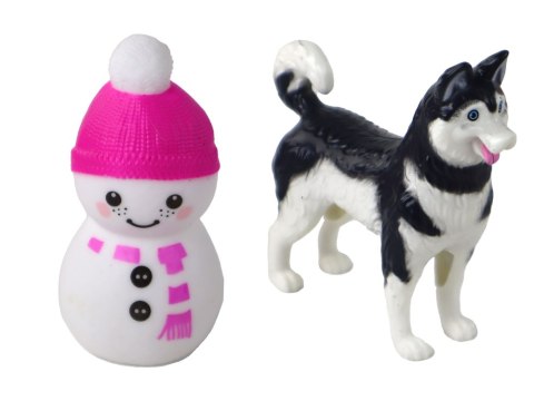 Lalka Dla Dzieci Anlily Łyżwy Pies Sporty Zimowe LEAN Toys