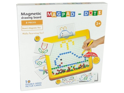 Tablica Magnetyczna 100 Koralików Żółta LEAN Toys Tablica Magnetyczna 100 Koralików Żółta LEAN Toys