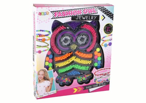 Zestaw Do Robienia Biżuterii DIY Koraliki 3000 El. Sówka LEAN Toys Zestaw Do Robienia Biżuterii DIY Koraliki 3000 El. Sówka LEAN Toys