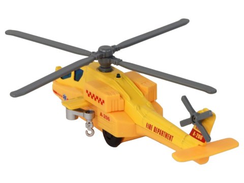 Helikopter Śmigłowiec Aluminiowy Ratunkowy Z Napędem Mix Dźwięk Światła LEAN Toys Helikopter Śmigłowiec Aluminiowy Ratunkowy Z Napędem Mix Dźwięk Światła LEAN Toys