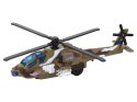 Helikopter Wojskowy Śmigłowiec Militarny Aluminiowy Mix Dźwięk Światła LEAN Toys Helikopter Wojskowy Śmigłowiec Militarny Aluminiowy Mix Dźwięk Światła LEAN Toys