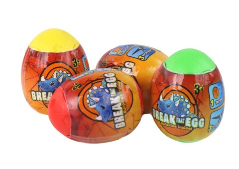 Magiczne Pękające Jajko Dinozaur W Skorupie 4 Kolory 6 cm LEAN TOYS Magiczne Pękające Jajko Dinozaur W Skorupie 4 Kolory 6 cm LEAN TOYS