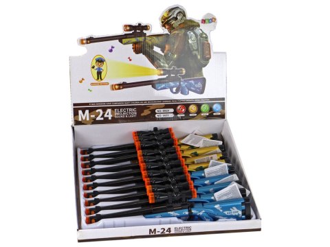 Małe Karbiny Pistolety Dźwięk Światła Ruchoma Lufa Niebieski Złoty LEAN Toys Małe Karbiny Pistolety Dźwięk Światła Ruchoma Lufa Niebieski Złoty LEAN Toys