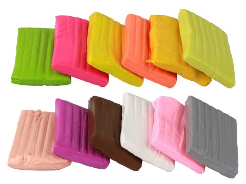 Modelina 12 Kolorów Pastelowe Żywe Kolory Mix Zestaw LEAN Toys Modelina 12 Kolorów Pastelowe Żywe Kolory Mix Zestaw LEAN Toys