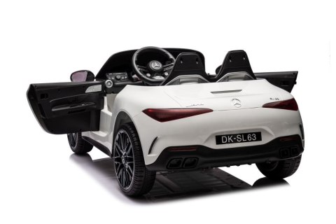 Auto Na Akumulator Mercedes AMG SL63 Biały LEAN CARS Auto Na Akumulator Mercedes AMG SL63 Biały LEAN CARS