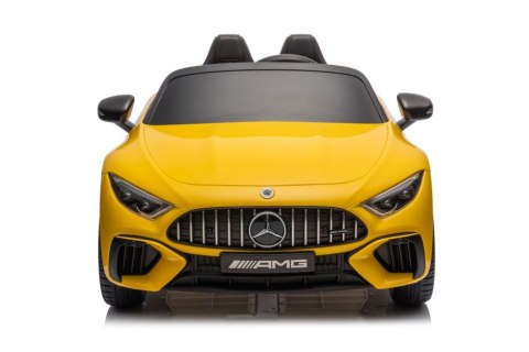 Auto Na Akumulator Mercedes AMG SL63 Żółty Lakierowany LEAN CARS Auto Na Akumulator Mercedes AMG SL63 Żółty Lakierowany LEAN CARS