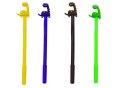 Długopis Z Dinozaurem Zatyczka Czarny Wkład Mix Brązowy Żółty 0.5mm LEAN TOYS