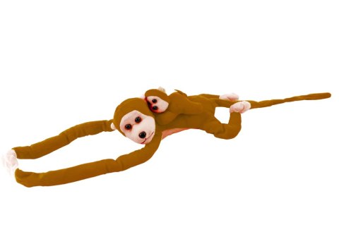Maskotka Pluszowa Małpka z Dzieckiem Ciemno Brązowa 90 cm LEAN Toys Maskotka Pluszowa Małpka z Dzieckiem Ciemno Brązowa 90 cm LEAN Toys
