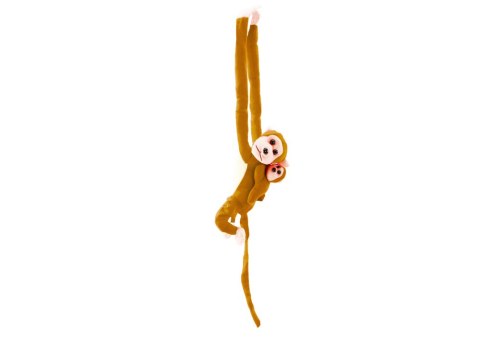 Maskotka Pluszowa Małpka z Dzieckiem Jasno Brązowa 90 cmz LEAN Toys Maskotka Pluszowa Małpka z Dzieckiem Jasno Brązowa 90 cmz LEAN Toys