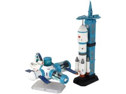 Misja Kosmiczna Zestaw Kosmiczny Rakieta Kosmonauta Kosmos Wyrzutnia 29 ele LEAN Toys