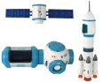 Misja Kosmiczna Zestaw Kosmiczny Rakieta Kosmonauta Kosmos Wyrzutnia 29 ele LEAN Toys