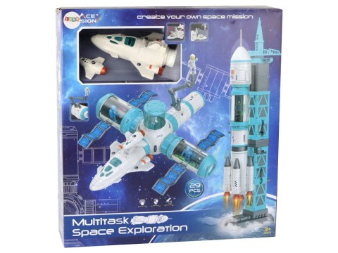 Misja Kosmiczna Zestaw Kosmiczny Rakieta Kosmonauta Kosmos Wyrzutnia 29 ele LEAN Toys Misja Kosmiczna Zestaw Kosmiczny Rakieta Kosmonauta Kosmos Wyrzutnia 29 ele LEAN Toys