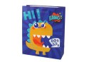 Papierowa Torba Prezentowa Granatowa Dinozaur 41,5cm x 30cm x 12cm LEAN TOYS Papierowa Torba Prezentowa Granatowa Dinozaur 41,5cm x 30cm x 12cm LEAN TOYS