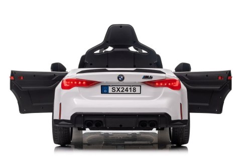 Auto Na Akumulator BMW M4 Białe LEAN CARS Auto Na Akumulator BMW M4 Białe LEAN CARS