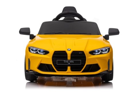Auto Na Akumulator Bmw M4 Zółte LEAN CARS Auto Na Akumulator Bmw M4 Zółte LEAN CARS
