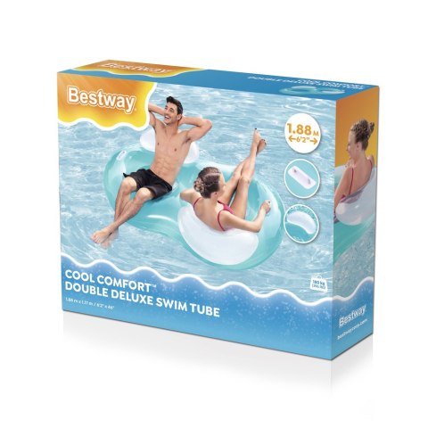 Dmuchane Koło Do Pływania Fotel Wodny Podwójny Bestway 43009 Bestway Dmuchane Koło Do Pływania Fotel Wodny Podwójny Bestway 43009 Bestway
