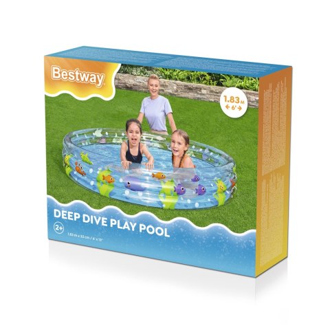 Dmuchany Basen Morski Świat 183 x 33 cm Bestway 51005 Bestway Dmuchany Basen Morski Świat 183 x 33 cm Bestway 51005 Bestway