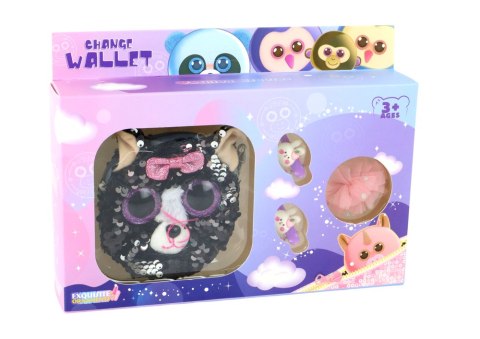 Portfel Spinki Zestaw Dla Dziewczynki Portfelik Kotek 4 ele. LEAN Toys Portfel Spinki Zestaw Dla Dziewczynki Portfelik Kotek 4 ele. LEAN Toys