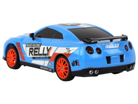 Autko Sportowe Zdalnie Sterowane R/C 1:24 Niebieski Wymienne Koła Marka niezdefiniowana Autko Sportowe Zdalnie Sterowane R/C 1:24 Niebieski Wymienne Koła Marka niezdefiniowana