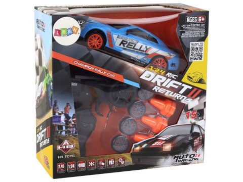 Autko Sportowe Zdalnie Sterowane R/C 1:24 Niebieski Wymienne Koła Marka niezdefiniowana Autko Sportowe Zdalnie Sterowane R/C 1:24 Niebieski Wymienne Koła Marka niezdefiniowana