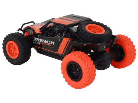 Autko Terenowe Zdalnie Sterowane R/C 1:24 Pomarańczowe LEAN Toys Autko Terenowe Zdalnie Sterowane R/C 1:24 Pomarańczowe LEAN Toys