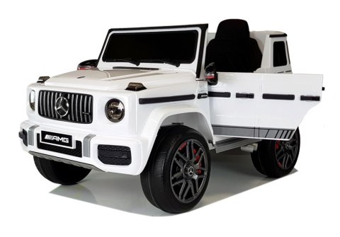 Auto na Akumulator Mercedes G63 Biały BBH-0003 LEAN CARS Auto na Akumulator Mercedes G63 Biały BBH-0003 LEAN CARS