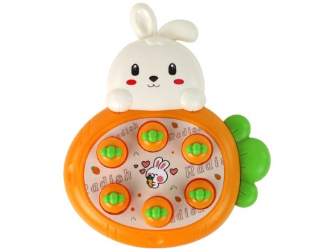 Gra Królik Do Zbijania Marchewki Zręcznościowa Whac-A-Mole LEAN Toys Gra Królik Do Zbijania Marchewki Zręcznościowa Whac-A-Mole LEAN Toys