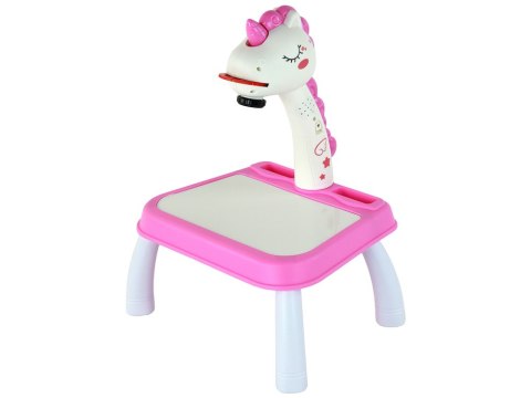 Projektor Jednorożec Do Malowania Stoliczek Tablica Różowy LEAN Toys