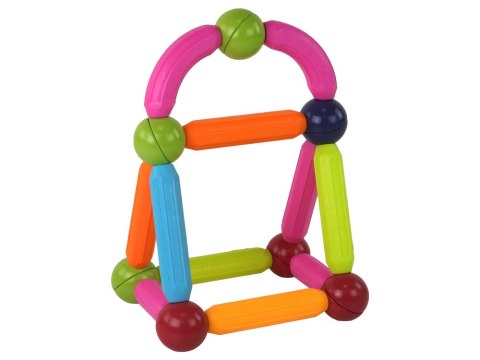 Duży Zestaw Klocków Magnetycznych W Kuferku 64 Elementy LEAN Toys Duży Zestaw Klocków Magnetycznych W Kuferku 64 Elementy LEAN Toys