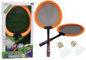 Zestaw 2 Rakietek Do Badmintona Paletki 2 Lotki Badminton Pomarańczowy LEAN Toys Zestaw 2 Rakietek Do Badmintona Paletki 2 Lotki Badminton Pomarańczowy LEAN Toys