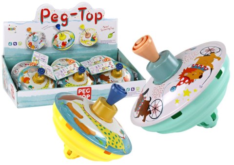 Bączek Dla Dzieci Wirujący Zwierzątka Mix Tradycyjny Metalowy LEAN Toys Bączek Dla Dzieci Wirujący Zwierzątka Mix Tradycyjny Metalowy LEAN Toys