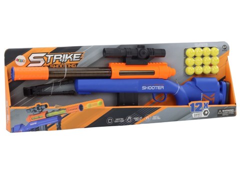 Duży Karabin Na Miękkie Kulki Stojak Teleskop Niebieski LEAN Toys