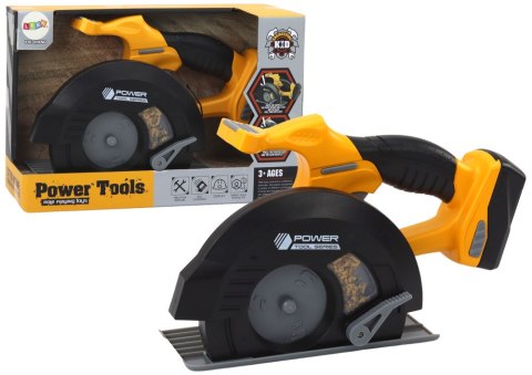 Pilarka Tarczowa Zabawkowa Narzędzie Żółta Dźwięki LEAN Toys Pilarka Tarczowa Zabawkowa Narzędzie Żółta Dźwięki LEAN Toys