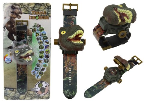 Zegarek Projektor 3D Dinozaur Tyranozaur Rex 22cmx 6,5cm x 4,5cm LEAN TOYS Zegarek Projektor 3D Dinozaur Tyranozaur Rex 22cmx 6,5cm x 4,5cm LEAN TOYS