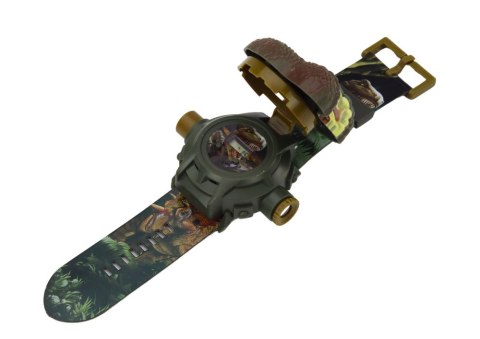 Zegarek Projektor 3D Dinozaur Tyranozaur Rex 22cmx 6,5cm x 4,5cm LEAN TOYS Zegarek Projektor 3D Dinozaur Tyranozaur Rex 22cmx 6,5cm x 4,5cm LEAN TOYS