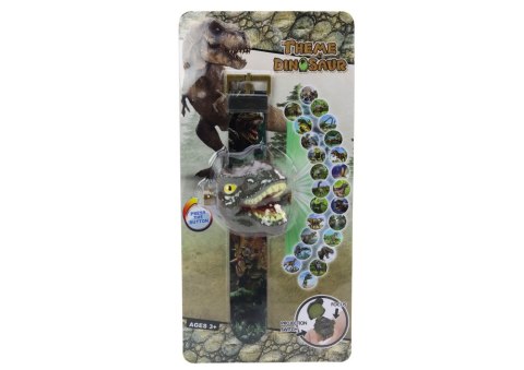 Zegarek Projektor 3D Dinozaur Tyranozaur Rex 22cmx 6,5cm x 4,5cm LEAN TOYS Zegarek Projektor 3D Dinozaur Tyranozaur Rex 22cmx 6,5cm x 4,5cm LEAN TOYS