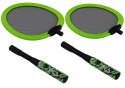 Zestaw 2 Rakietek Do Badmintona Paletki 2 Lotki Badminton Zielony LEAN Toys Zestaw 2 Rakietek Do Badmintona Paletki 2 Lotki Badminton Zielony LEAN Toys