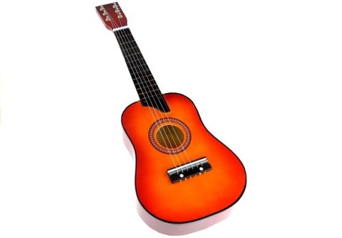 Gitara Drewniana Klasyczna z Kostką Czerwona 60 cm LEAN Toys Gitara Drewniana Klasyczna z Kostką Czerwona 60 cm LEAN Toys