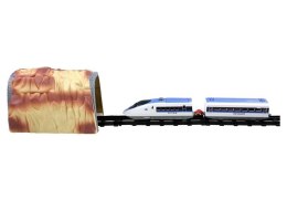 Pociąg Ekspresowy Tor ze Stacją i Tunelem 80 Elementów LEAN Toys