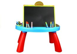 Tablica Dwustronna Na Kredę 2w1 Stojąca Akcesoria LEAN Toys