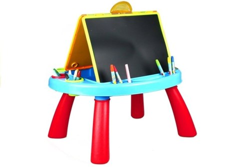 Tablica Dwustronna Na Kredę 2w1 Stojąca Akcesoria LEAN Toys