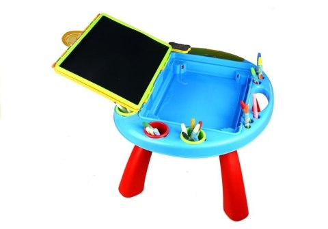 Tablica Dwustronna Na Kredę 2w1 Stojąca Akcesoria LEAN Toys