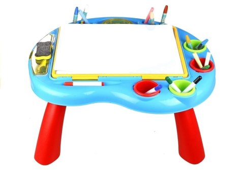 Tablica Dwustronna Na Kredę 2w1 Stojąca Akcesoria LEAN Toys