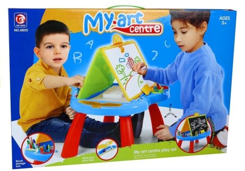 Tablica Dwustronna Na Kredę 2w1 Stojąca Akcesoria LEAN Toys