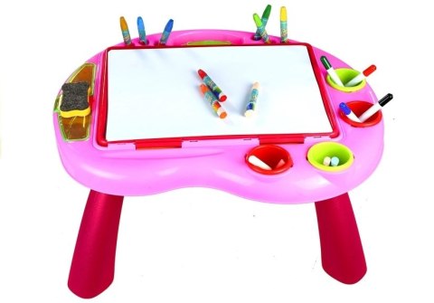 Tablica Dwustronna Na Kredę Pisaki + Akcesoria LEAN Toys