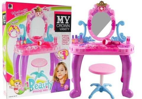 Toaletka dla Księżniczki z Lustrem Dźwięki Światła LEAN Toys