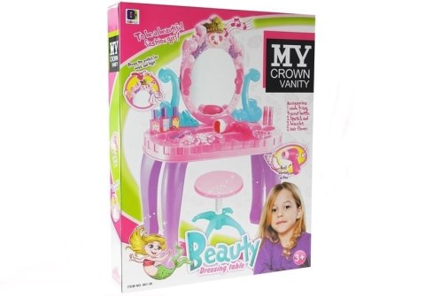 Toaletka dla Księżniczki z Lustrem Dźwięki Światła LEAN Toys